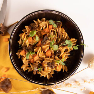 Recette Fusilloni Chanterelles et butternut