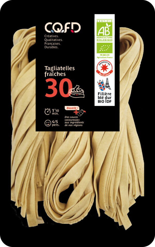 Barquette de tagliatelles bio C.Q.F.D. (500g)